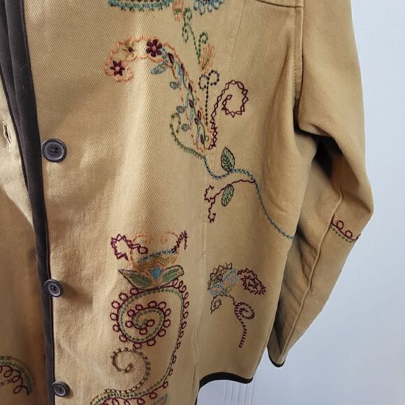 Plus Size Denim & Co. Embroidered Jacket - Picture 8 of 11